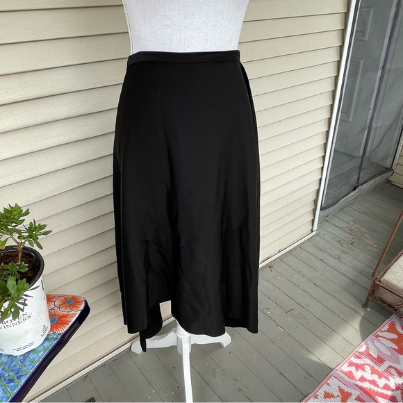 BCBGMAXAZRIA Caryln Satin Skirt in Black Size L (NWT) - Picture 7 of 14